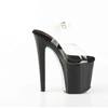 Pleaser - XTREME808SPRS Sandale à bride à la cheville, Pole dance chaussures - Transparent Product image